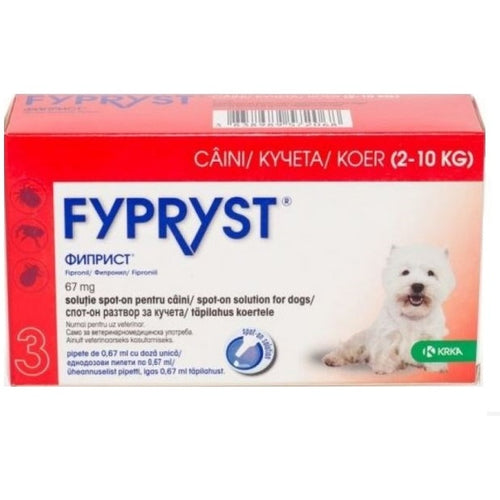 Antiparazitar Fypryst Dog 2-10 Kg