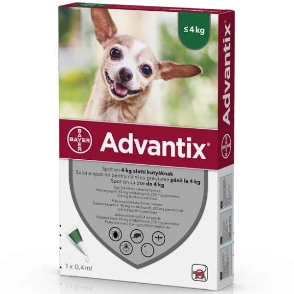 Advantix 40 (sub 4kg) - 1 Pipeta