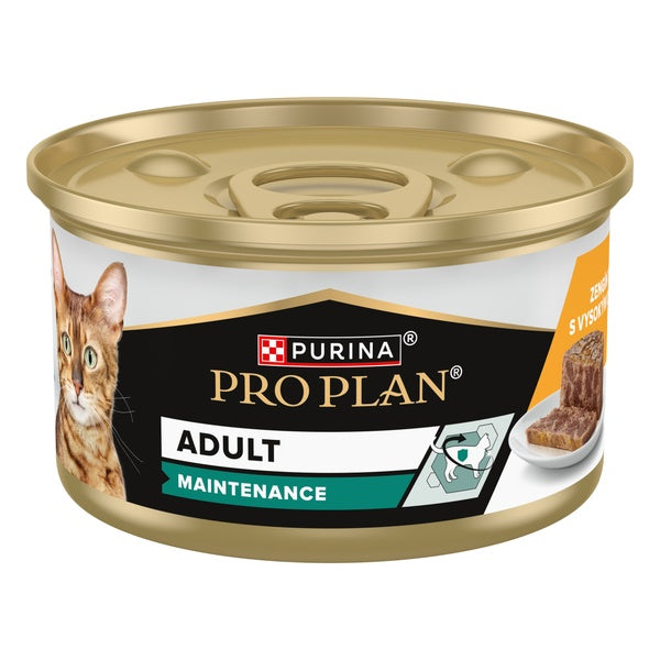 PURINA® PRO PLAN® MAINTENANCE Adult, terină cu Pui, hrană umedă pentru pisici, 85g