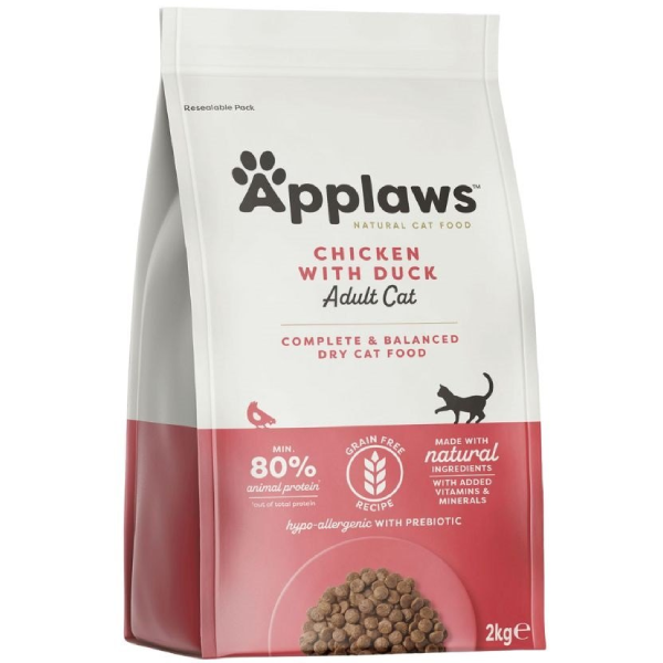 Hrana uscata pentru pisici Applaws Adult Rata 2kg