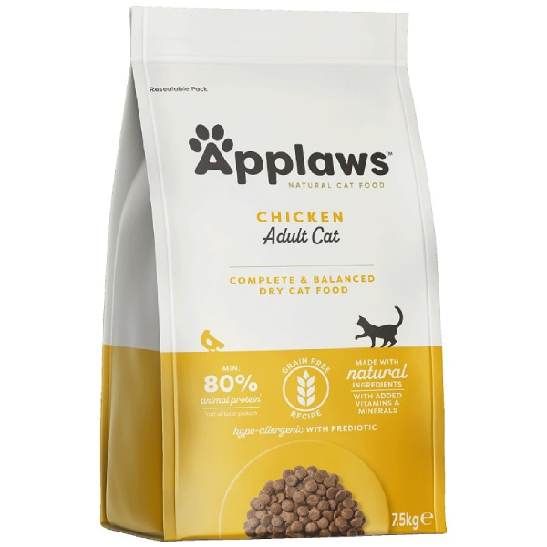 Hrana uscata pentru pisici Applaws Adult Pui 7.5 kg