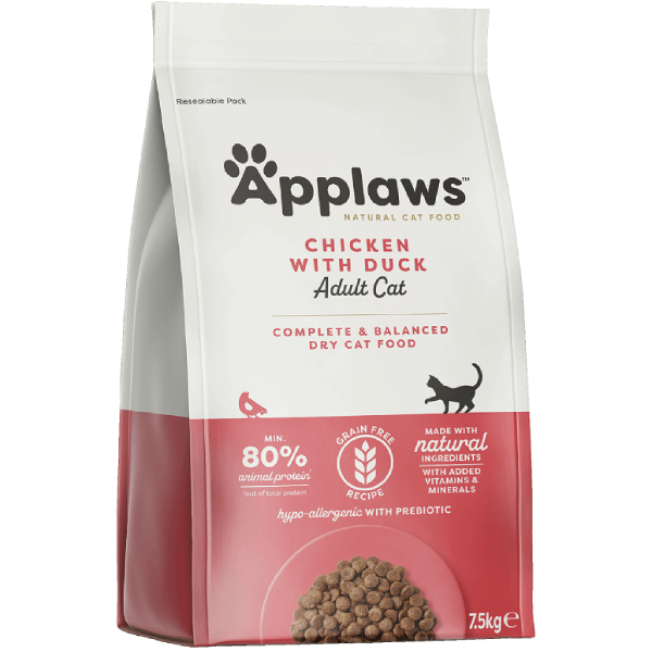 Hrana uscata pentru pisici Applaws Adult Rata 7.5kg