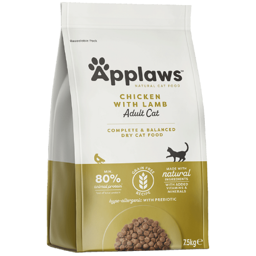 Hrana uscata pentru pisici Applaws Adult Miel 7.5kg