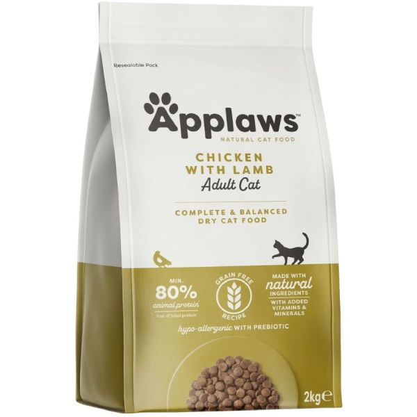 Hrana uscata pentru pisici Applaws Adult Miel 2kg