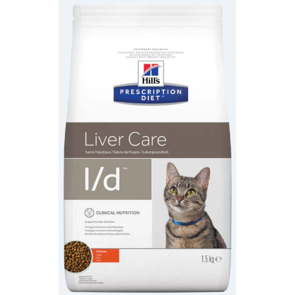 Hrana uscata pentru pisici Hill's PB Pentru probleme hepatice I/D 1.5kg