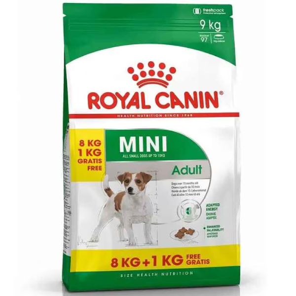 Hrana uscata pentru caini Royal Canin Mini Adult 8+1kg
