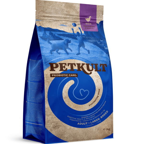 Hrana uscata pentru caini Petkult Probiotics Adult Talie Mare Rata 2kg - Animax