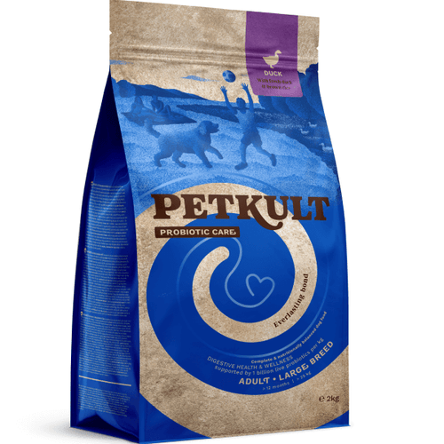 Hrana uscata pentru caini Petkult Probiotics Adult Talie Mare Rata 2kg - Animax