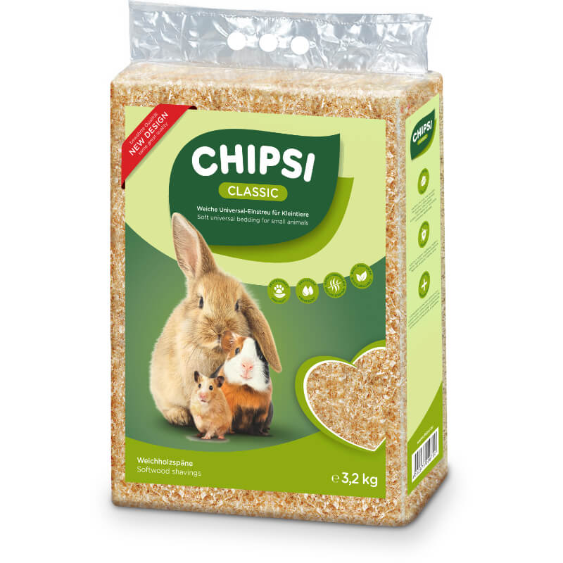 CHIPSI Classic Rumeguş pentru rozătoare, 60 L/3.2 kg