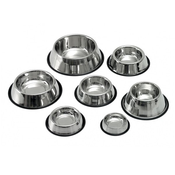 FLAMINGO Bol pentru pisici, antiderapant, din oţel inoxidabil, 190ml, diam. 11cm - Maxi-Pet.ro