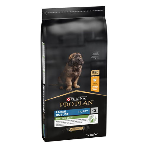 PRO PLAN® HEALTHY START Junior, bogat în pui, talie mare robustă, hrană uscată pentru puii de câine, 12kg