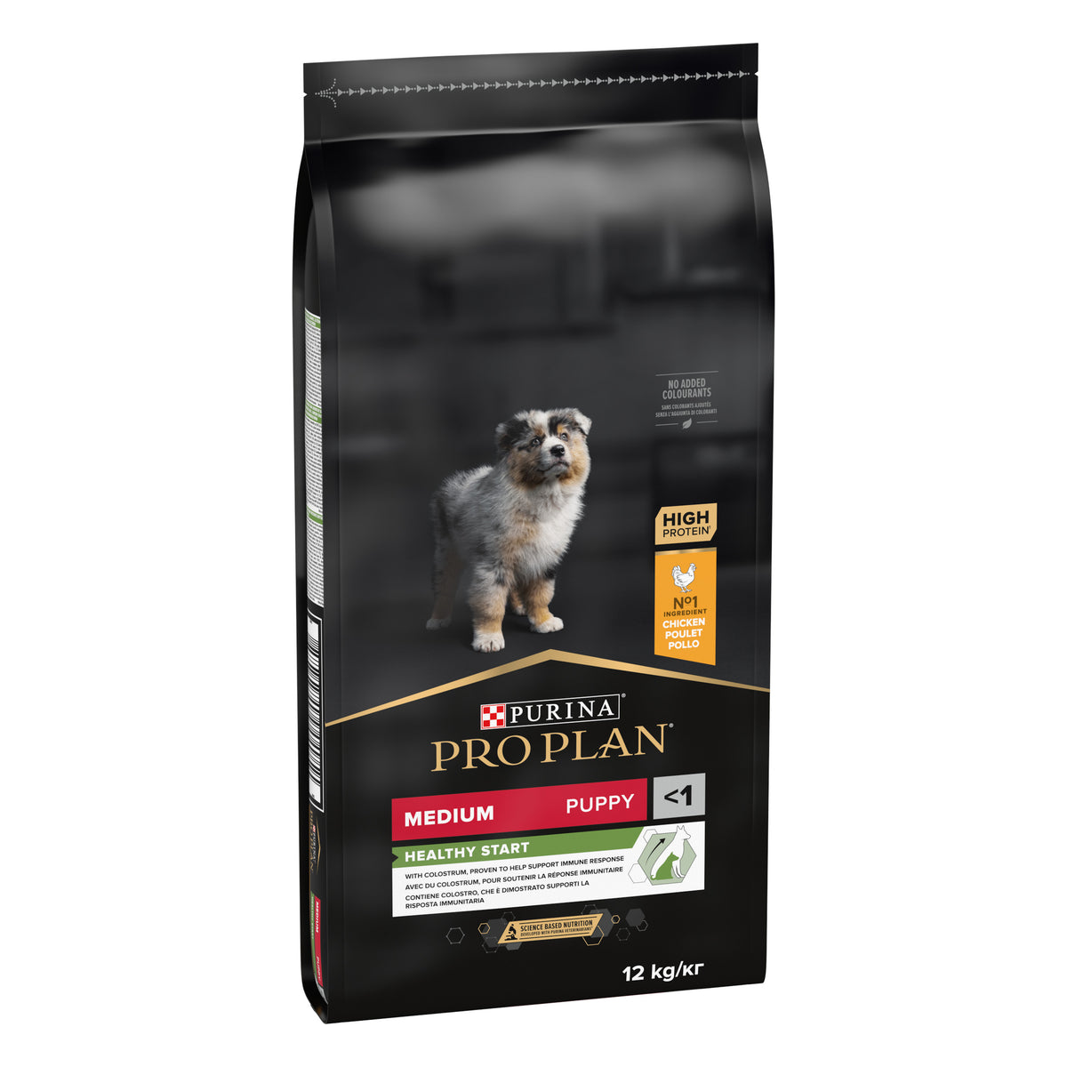 PRO PLAN® HEALTHY START Junior, bogat în pui, talie medie, hrană uscată pentru puii de câine, 12kg