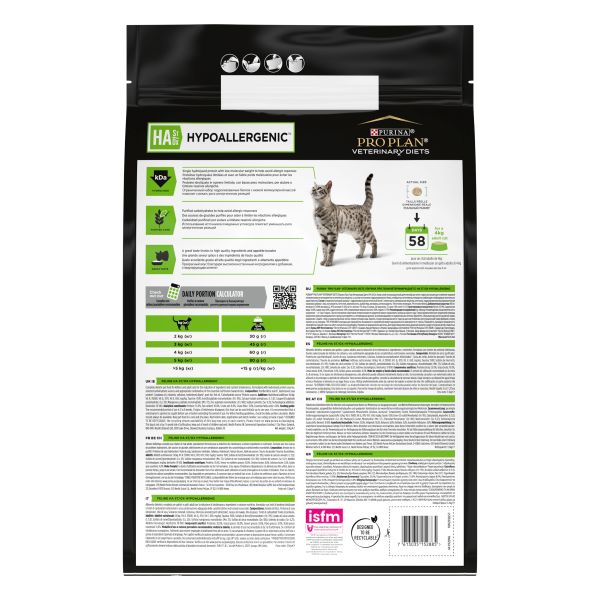 PRO PLAN VETERINARY DIETSÂ® HA Hypoallergenic, dieta veterinara pentru pisici