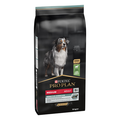 Hrana uscata pentru caini Pro Plan Dog Medium Adult Sensitive Digestion 14 kg