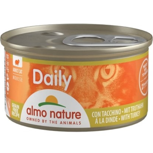 Hrana umeda pentru pisici Almo Nature Daily Curcan Mousse 85g - Animax