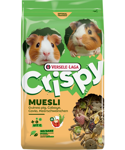 VERSELE-LAGA Crispy Muesli pentru porcușori de guineea, 2.5 kg