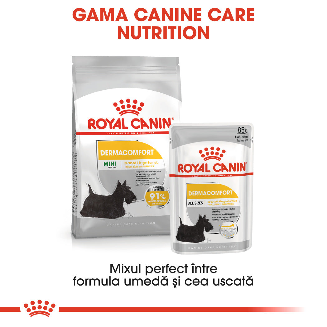 ROYAL CANIN CCN Dermacomfort Care Loaf Plic hrana umeda pentru caini 85g
