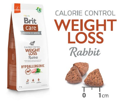 BRIT CARE Hypoallergenic Weight Loss, cu Iepure si Orez