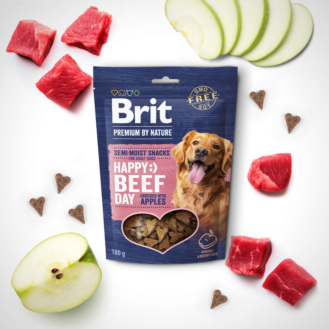 BRIT Premium by Nature recompensa semi-umeda pentru caini, Vita cu Mar 180g
