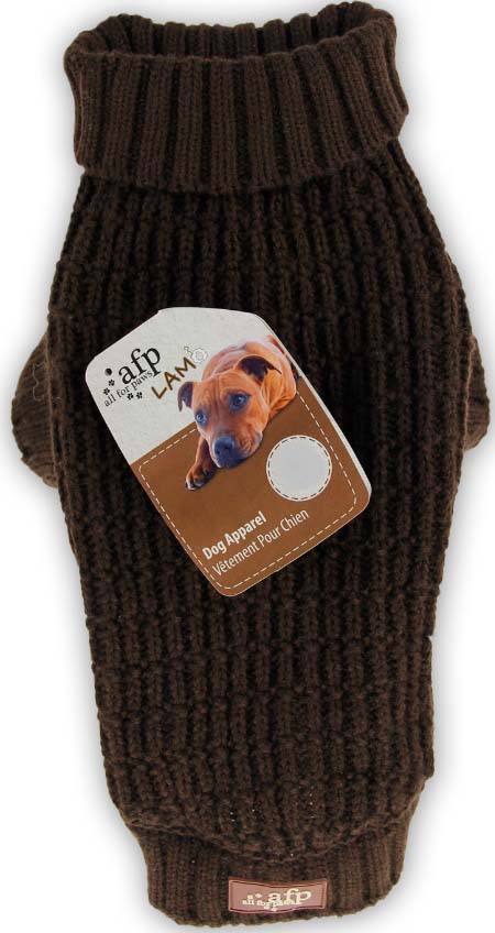 ALL FOR PAWS FISHERMAN Pulover pentru caini  Maro inchis, XS, 20,3cm