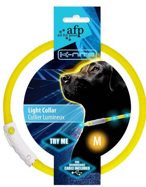 ALL FOR PAWS K-Nite Zgarda pentru caini, cu Led L 28x28x2cm
