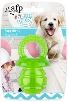 ALL FOR PAWS Little Buddy Jucarie pentru caini Suzeta verde, marimea L 13x7,7x6c