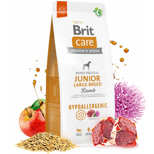 Hrana uscata pentru caini Brit Care Hypoallergenic Junior Large Breed Miel&Orez 12kg - Animax
