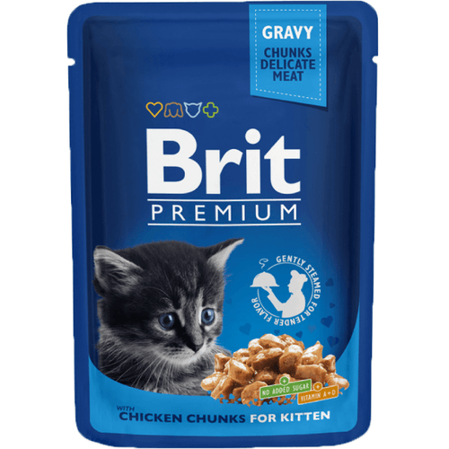 Hrana pentru pisici Brit Premium Junior Carne de pui 100g - Animax
