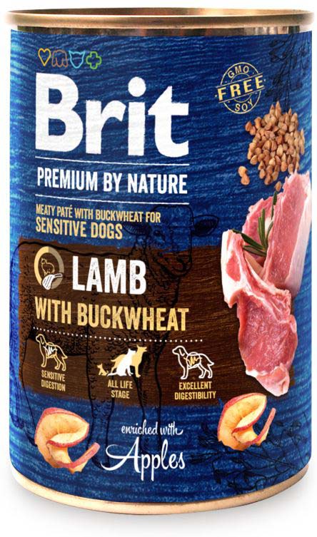 BRIT Premium by Nature Sensitive Conserva pentru caini, Miel cu hrisca