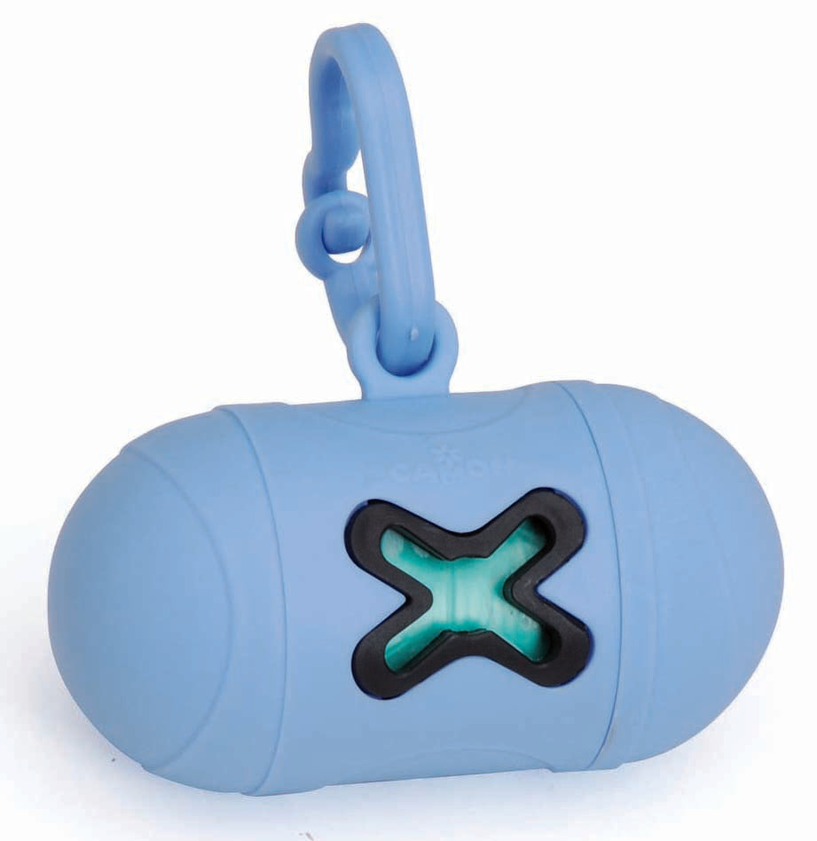 CAMON Dispenser pungi pentru excremente de caine City Go albastru deschis