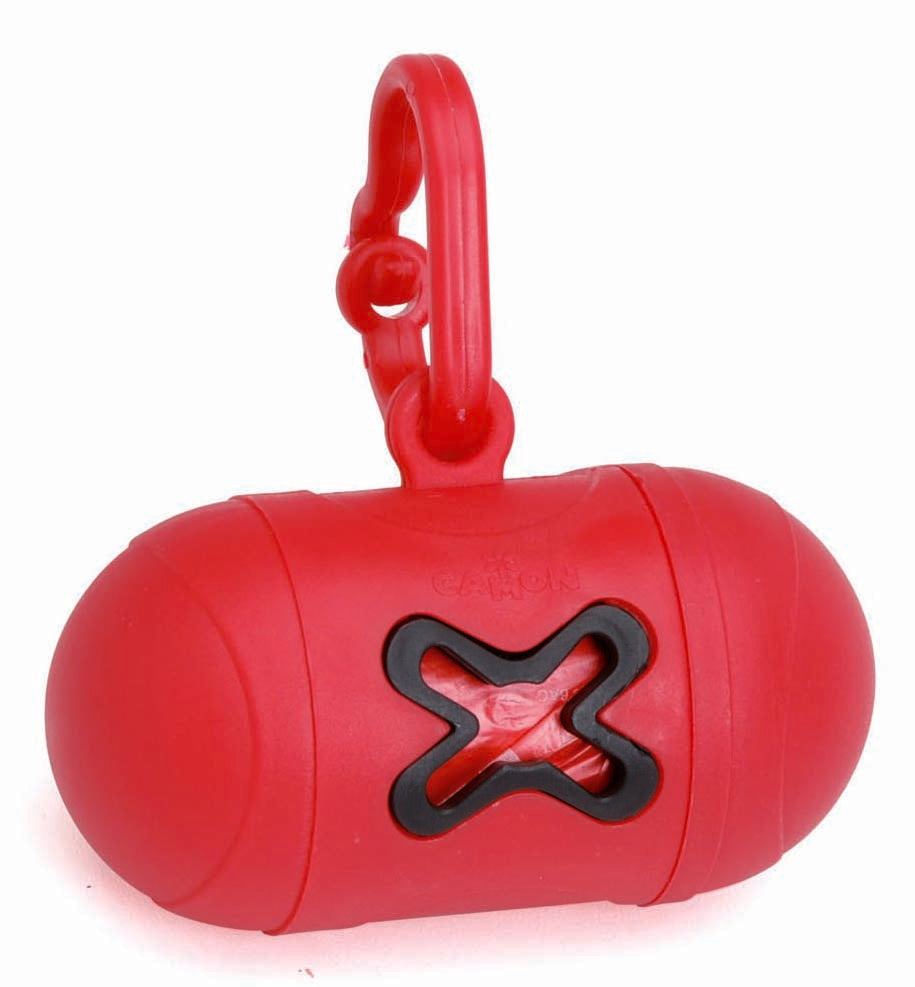 CAMON Dispenser pungi pentru excremente de caine City Go rosu 
