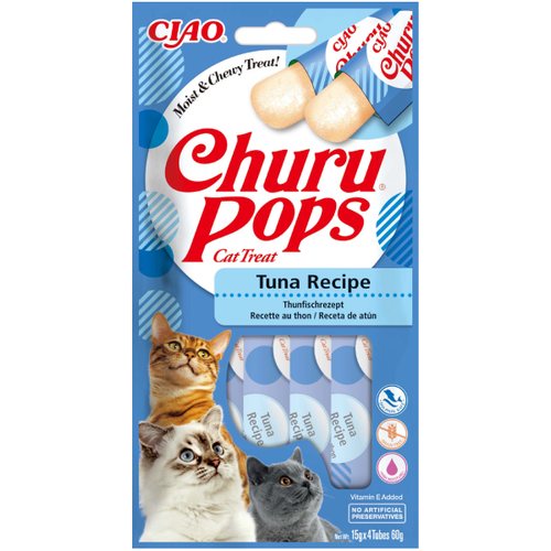 Recompense pentru pisici Churu Pops Baton moale Ton 4x15g - Animax