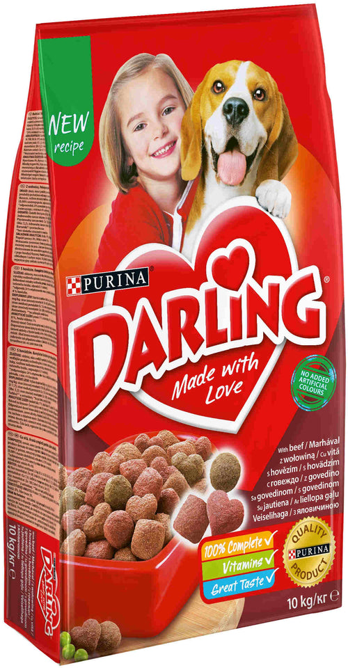 DARLING Hrana uscata pentru caini Adulti, cu Vita si Legume 10kg