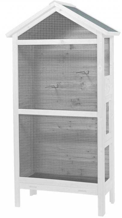 DUVO+ Voliera din lemn pentru pasari, 82x40x160cm