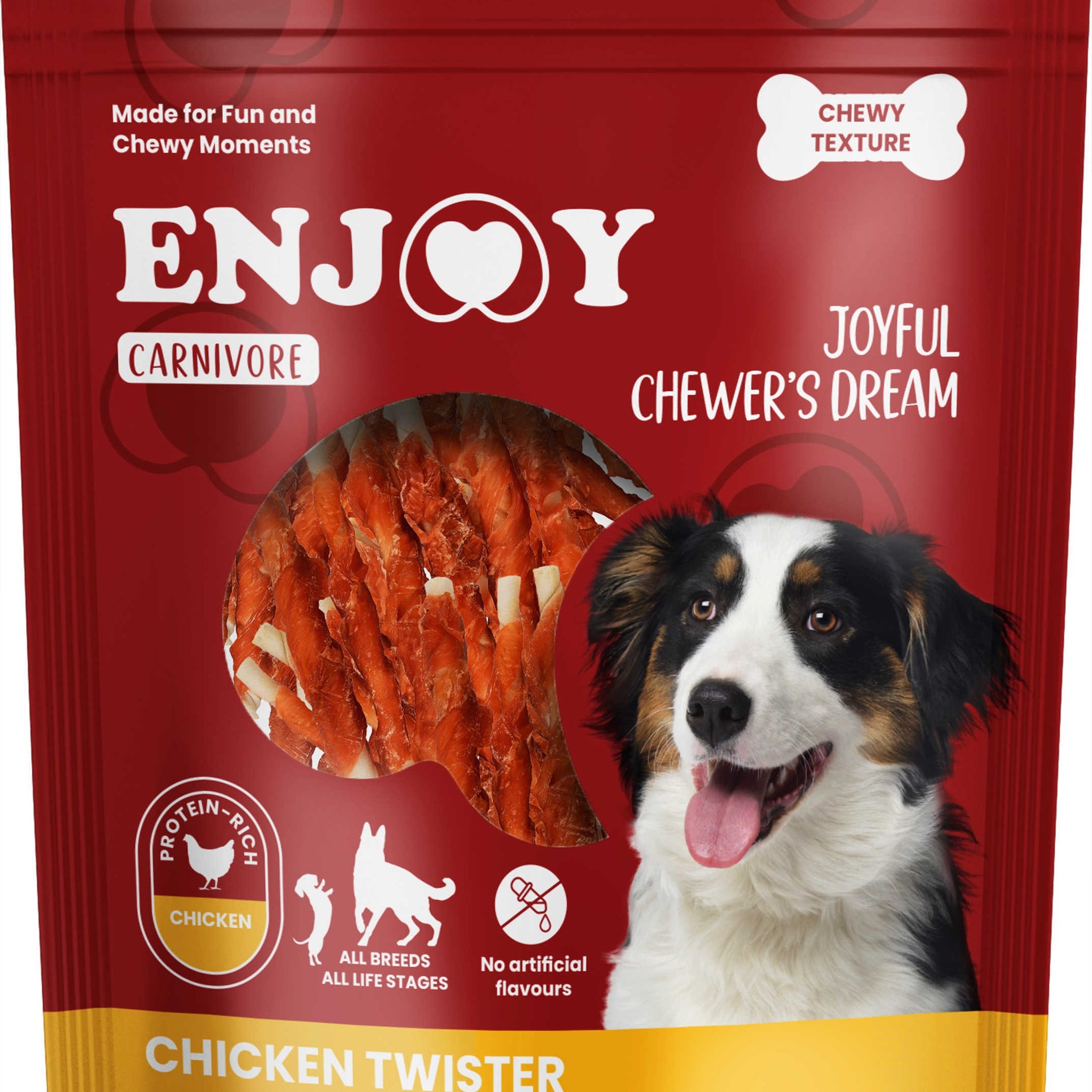 ENJOY Recompense pentru caini CARNIVORE, Sticks cu pui, 300g
