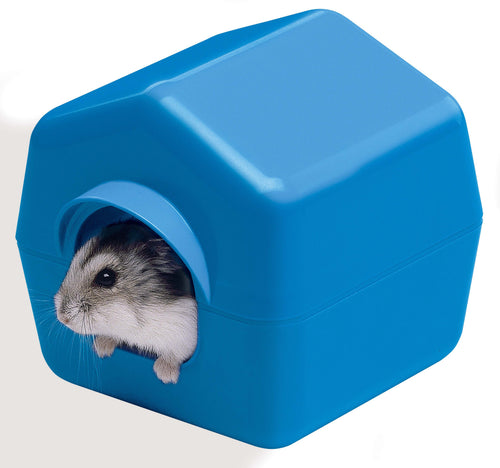 FERPLAST Casuta pentru hamsteri ISBA din plastic 10,4x11,4x11cm, diferite culori