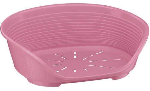 FERPLAST Cos din plastic pentru caini SIESTA Deluxe 4 Roz 61,5x45x21,5cm