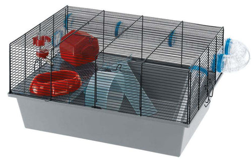 FERPLAST Cusca MILOS Large Black pentru hamsteri si soricei 58x38x30,5cm