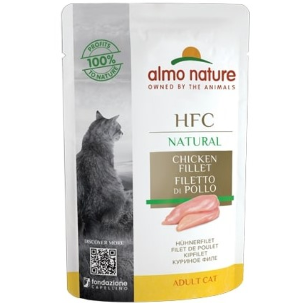 Hrana umeda pentru pisici Almo Nature HFC Filet de pui 55 - Animax