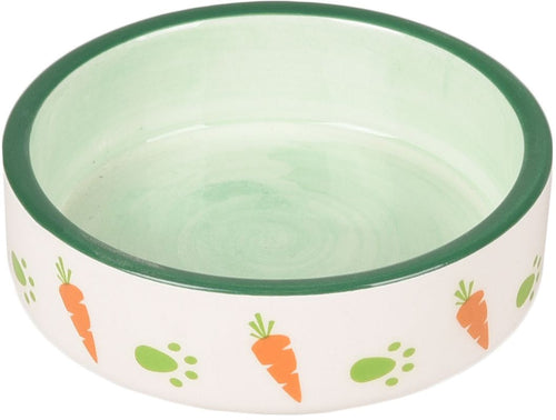 FLAMINGO Bol ceramic pentru rozatoare IGGY, verde, 8,5cm, 70ml
