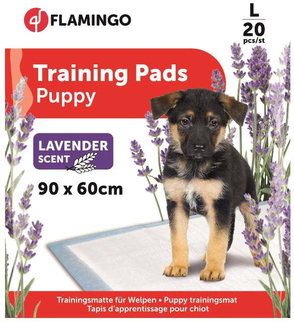 FLAMINGO Covorase absorbante pentru catei, cu lavanda, L, 20buc,90x65cm