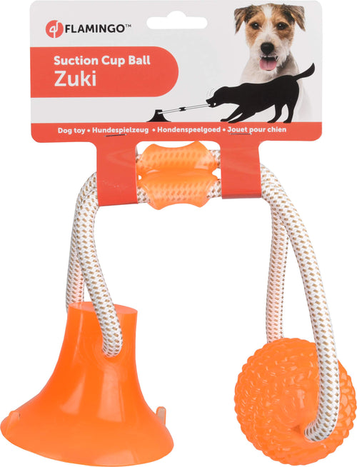 FLAMINGO Jucarie ZUKI pentru caini, Portocaliu