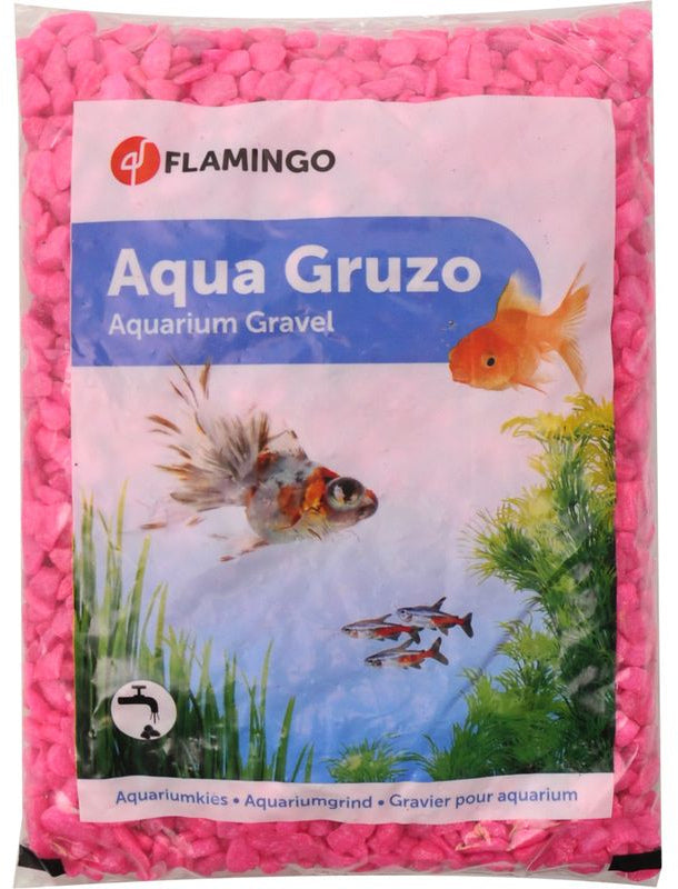 FLAMINGO Pietris  pentru acvarii, 1kg, Roz Neon