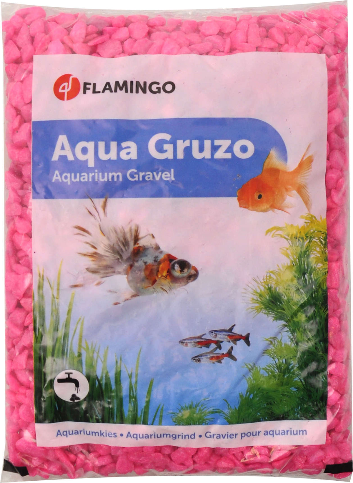 FLAMINGO Pietris  pentru acvarii, 1kg Neon