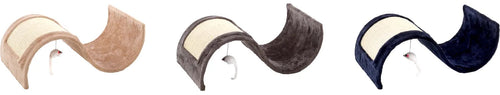 FLAMINGO Suport pentru ascutit ghearele, Wave sisal, diverse culori, 54x30x15cm