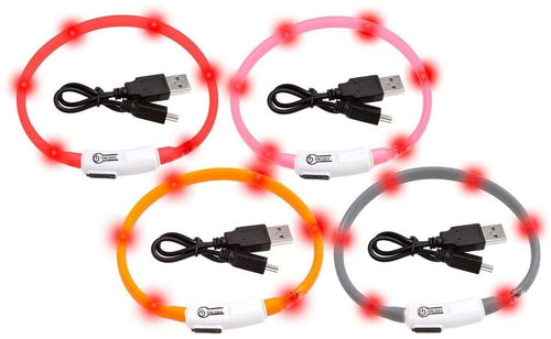 FLAMINGO Zgarda LED VISIO LIGHT pentru pisici, 35cm