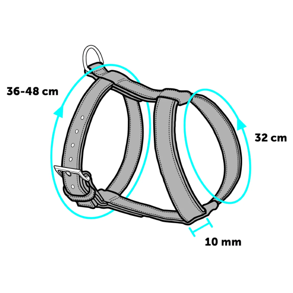 Ham cu lesa pentru pisici Flamingo S 36-48cm - Animax