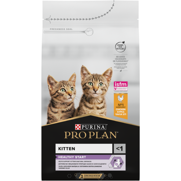 Hrana uscata pentru pisici Pro Plan Kitten Healthy Start cu Pui 10kg - Animax
