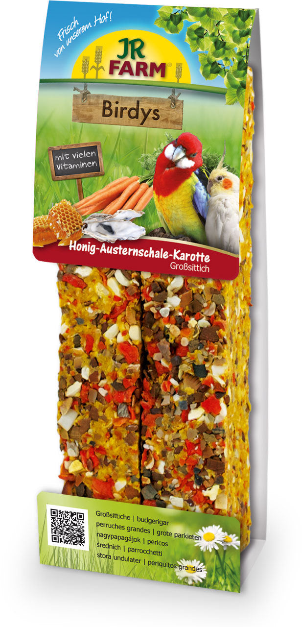 JR FARM Baton pentru nimfe, cu Miere, Scoici si Morcovi 260g
