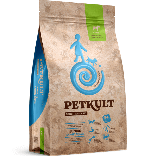 Hrana uscata pentru caini Petkult Sensitive Junior Miel si orez Talie Mare 3kg - Animax